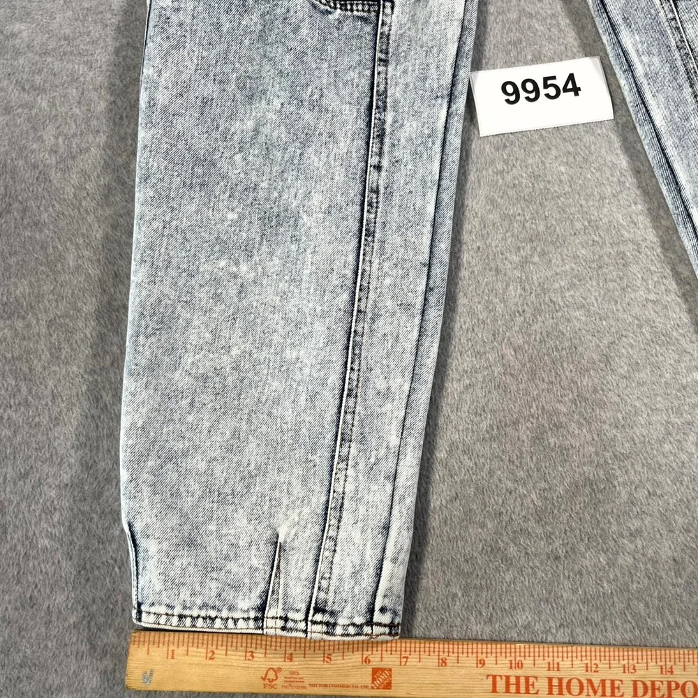 Todays News Cargo Jeans Mens 33x32 Blue Denim Acid Wash Cotton Straight Leg